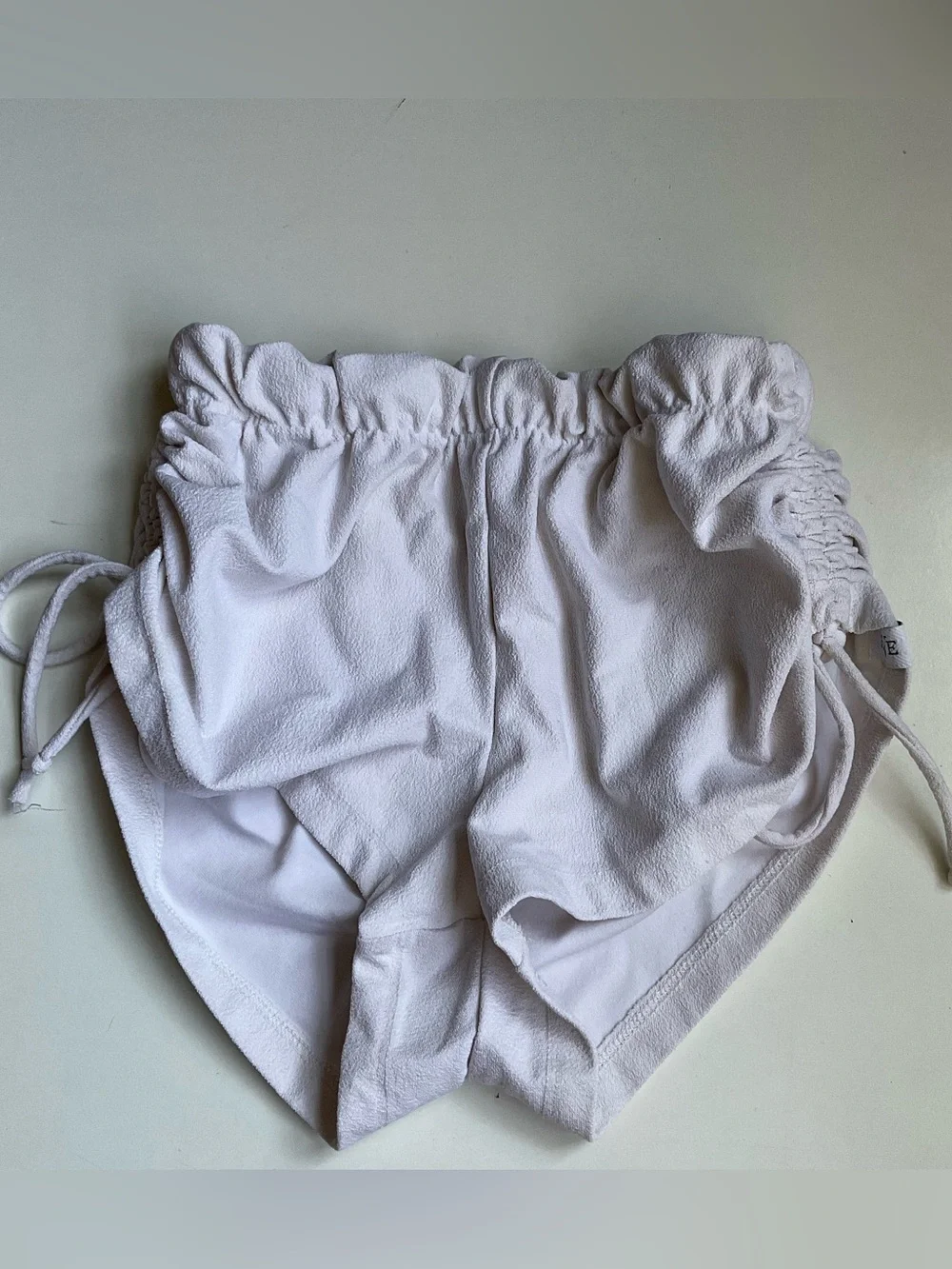 Five Dancewear White High Tie Dance Shorts